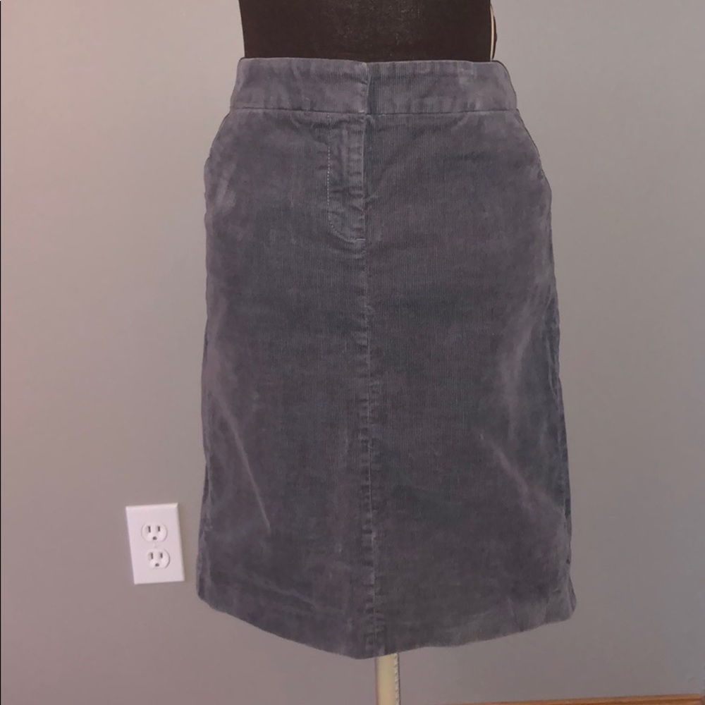 Jcrew corduroy skirt.